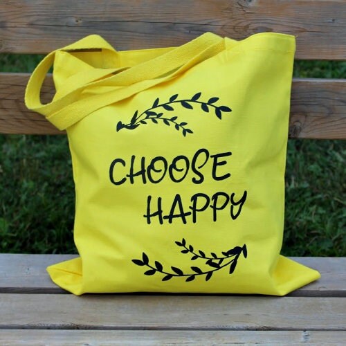 Choose Happy Tote Bag