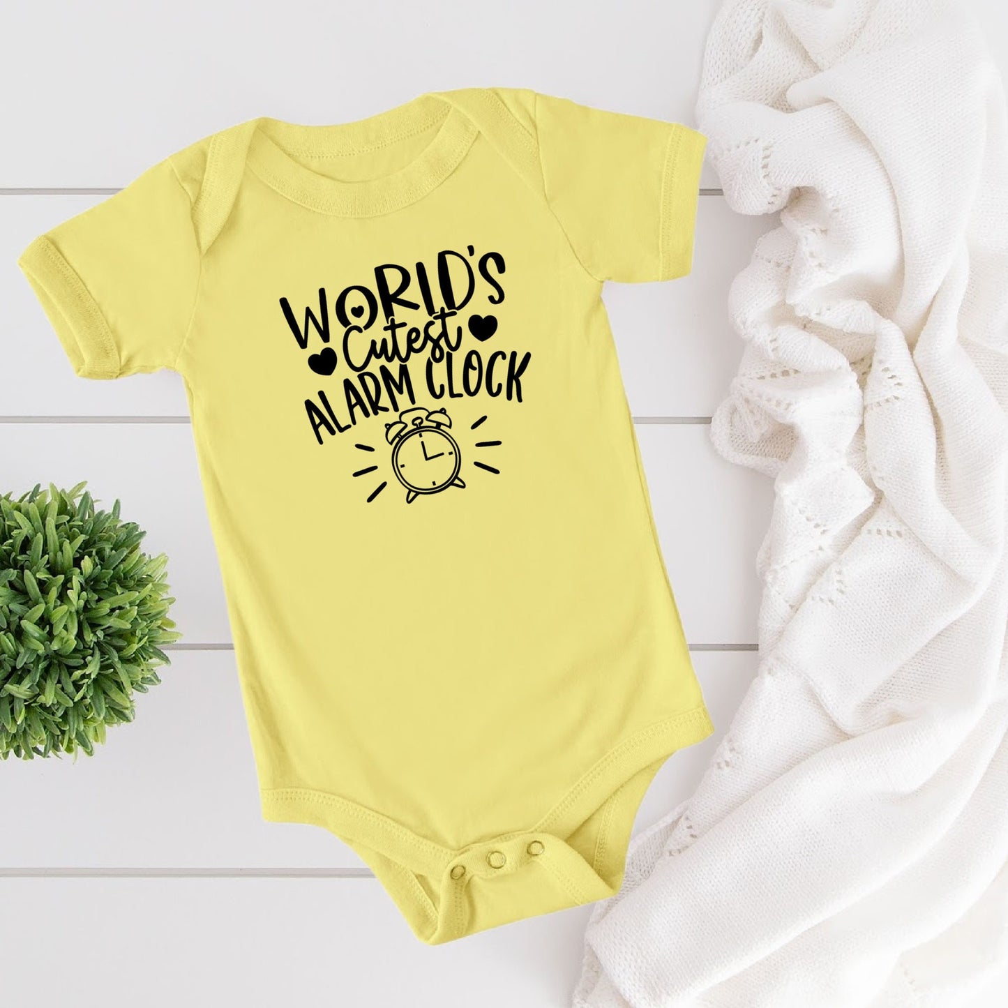 World's Cutest Alarm Clock Diaper Shirt