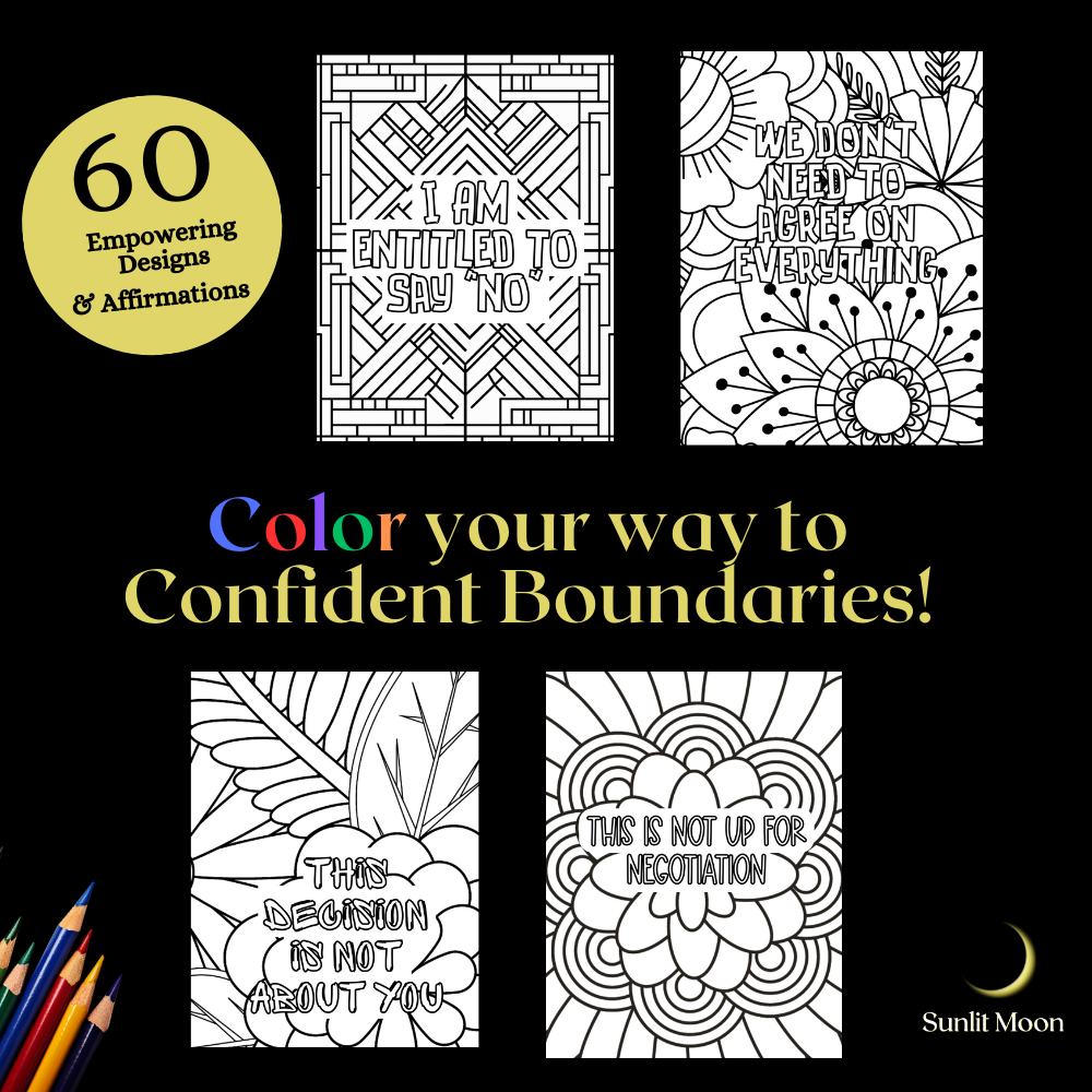 Empowered Era: A Colouring Quest for Establishing Boundaries - Adult Colouring Book