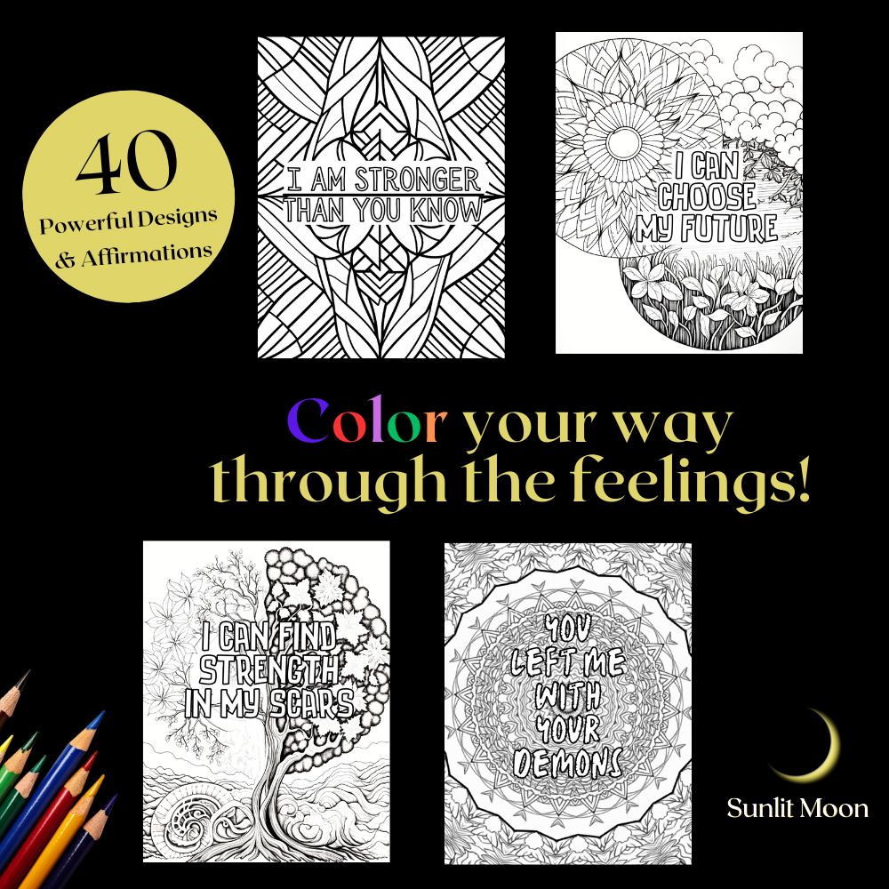 Childhood Echoes: A Colouring Chronicle of Survival - Adult Colouring Book