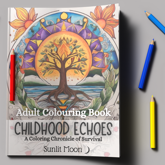 Childhood Echoes: A Colouring Chronicle of Survival - Adult Colouring Book