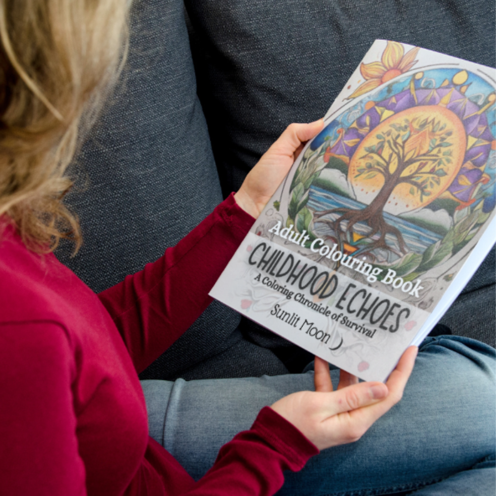 Childhood Echoes: A Colouring Chronicle of Survival - Adult Colouring Book