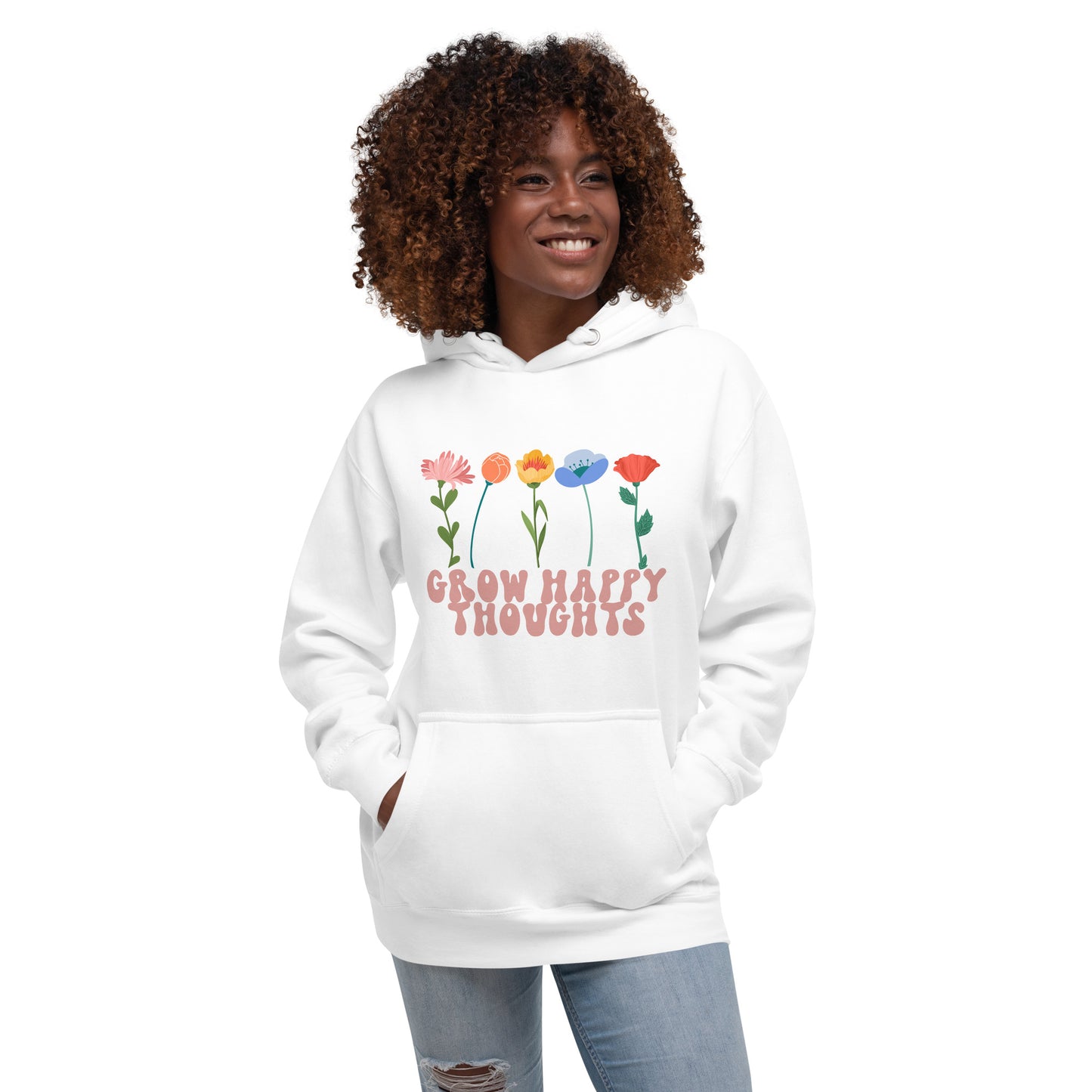 Grow Happy Thoughts - Unisex Hoodie