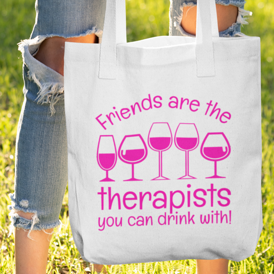 Friends are Therapy Tote Bag