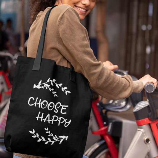 Choose Happy Tote Bag