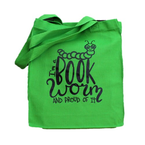 Book Worm Tote Bag
