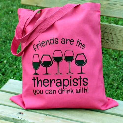 Friends are Therapy Tote Bag