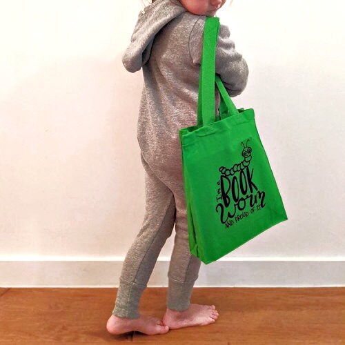 Book Worm Tote Bag