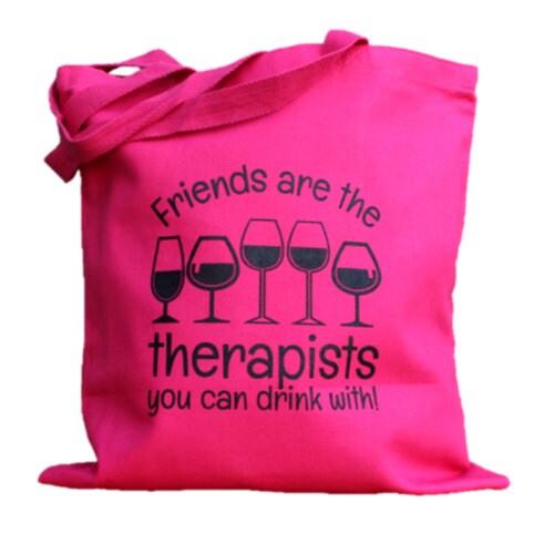 Friends are Therapy Tote Bag