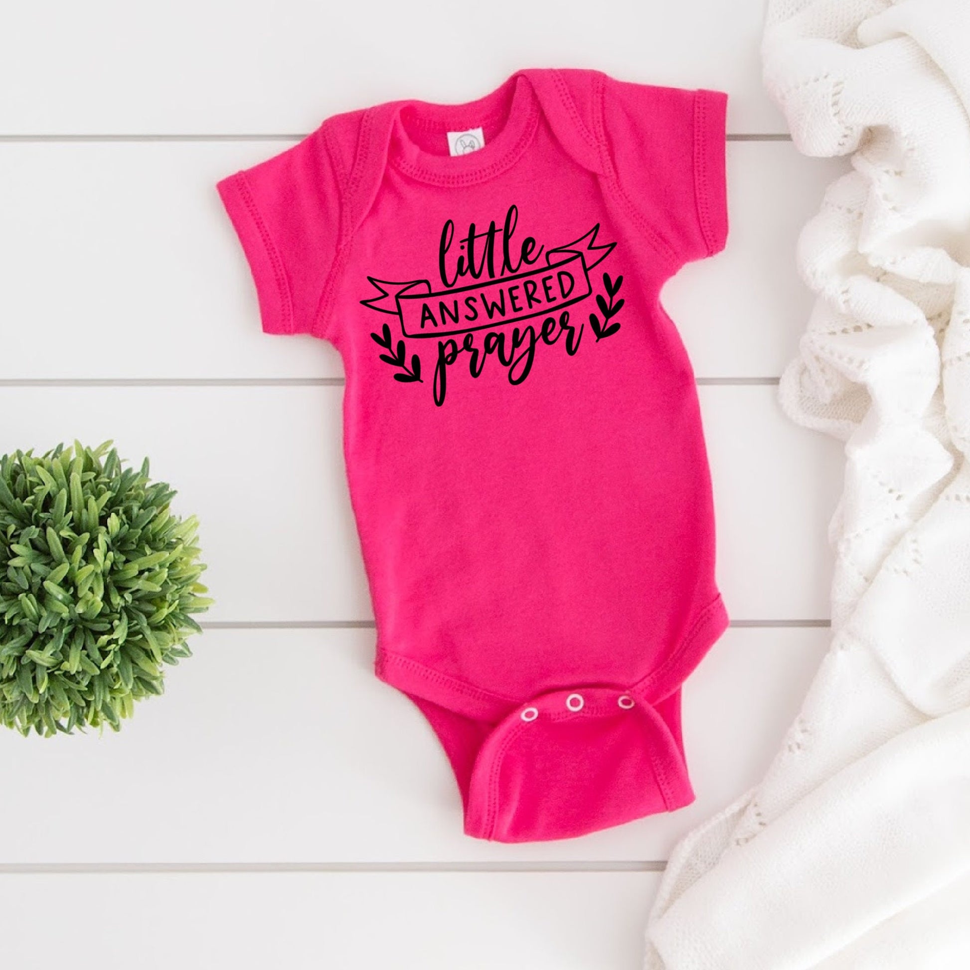 Little Answered Prayer Diaper Shirt