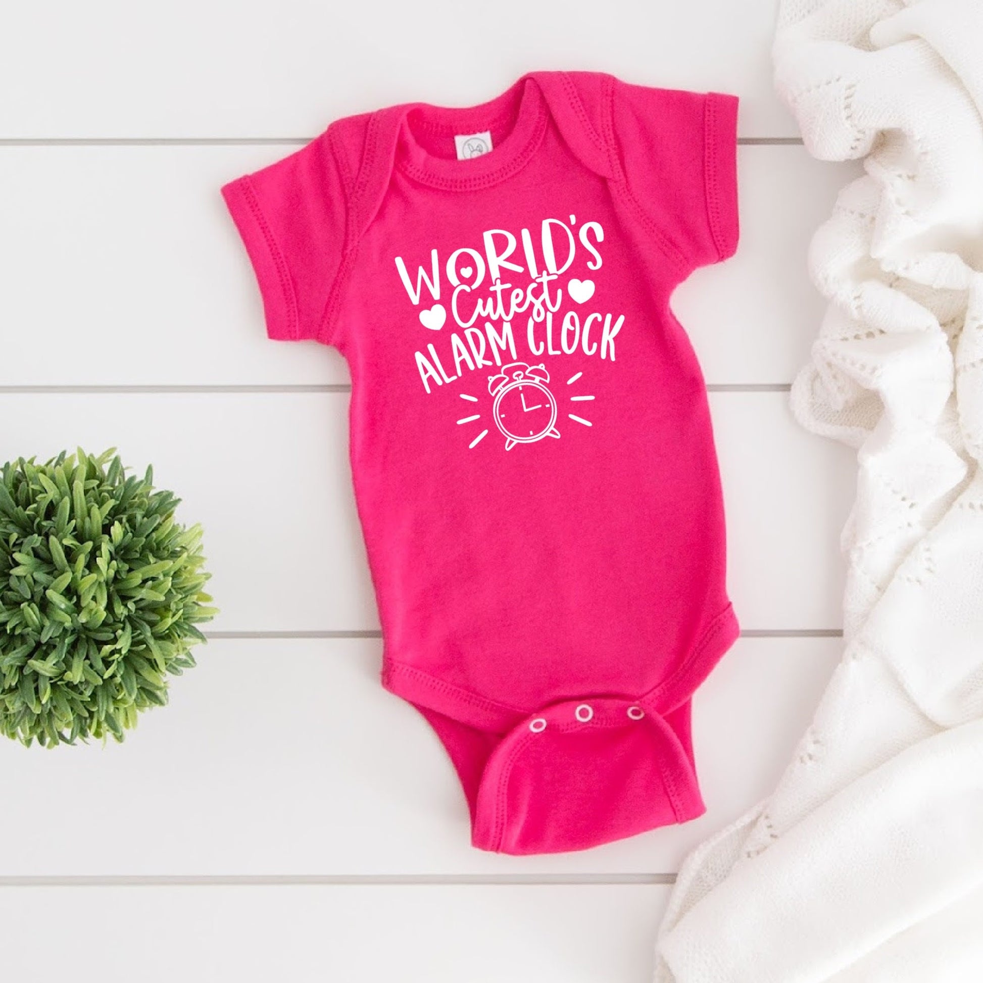 World's Cutest Alarm Clock Diaper Shirt
