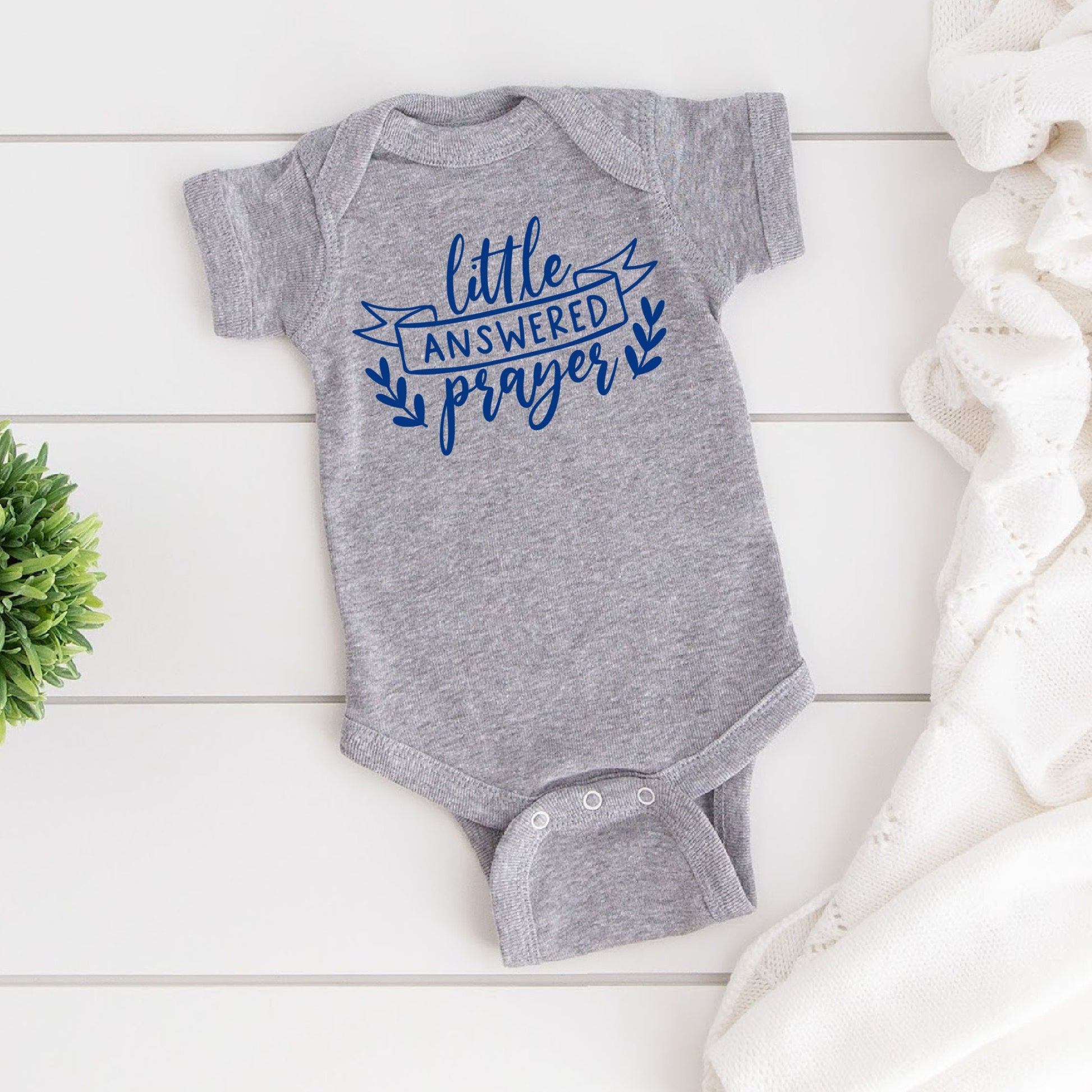 Little Answered Prayer Diaper Shirt