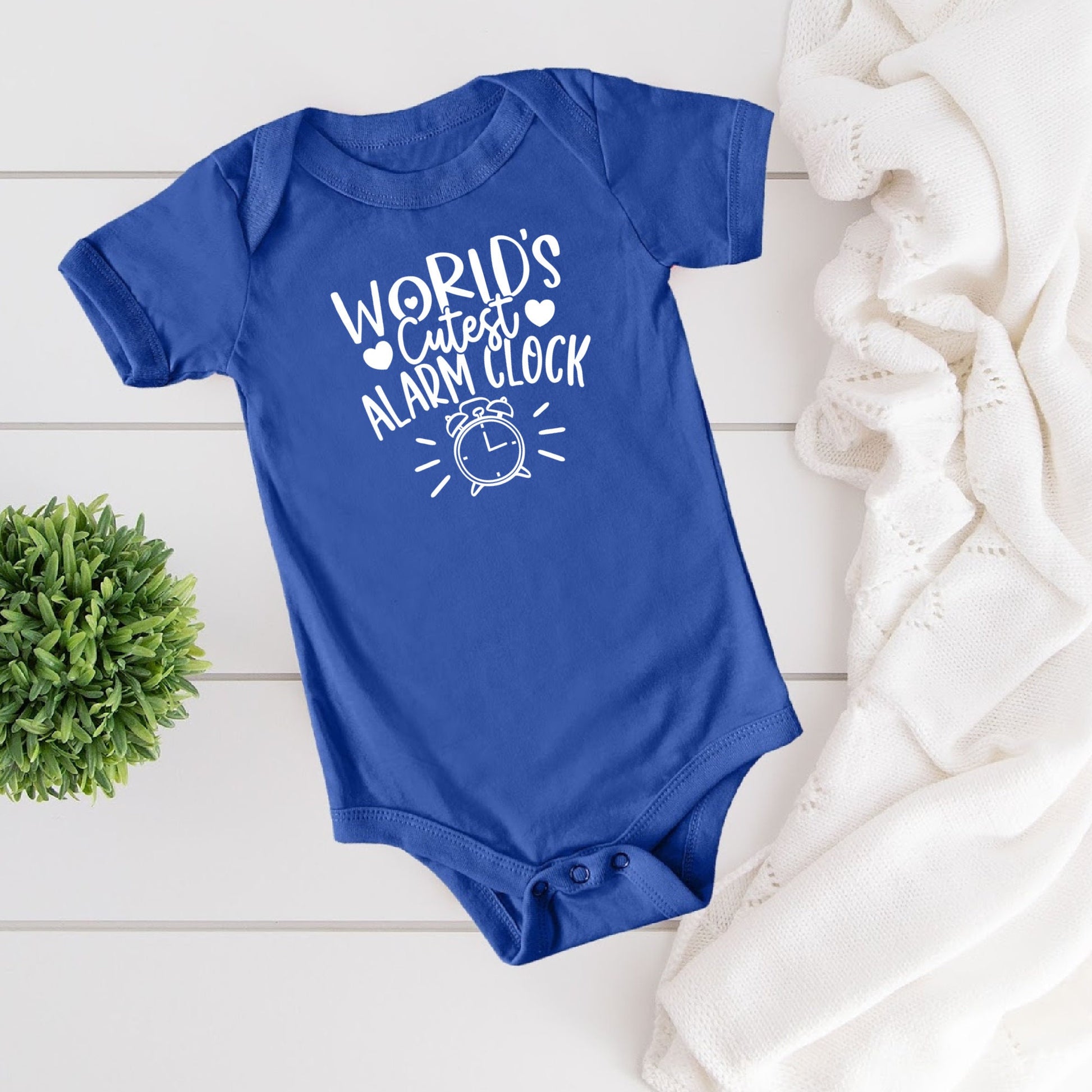 World's Cutest Alarm Clock Diaper Shirt
