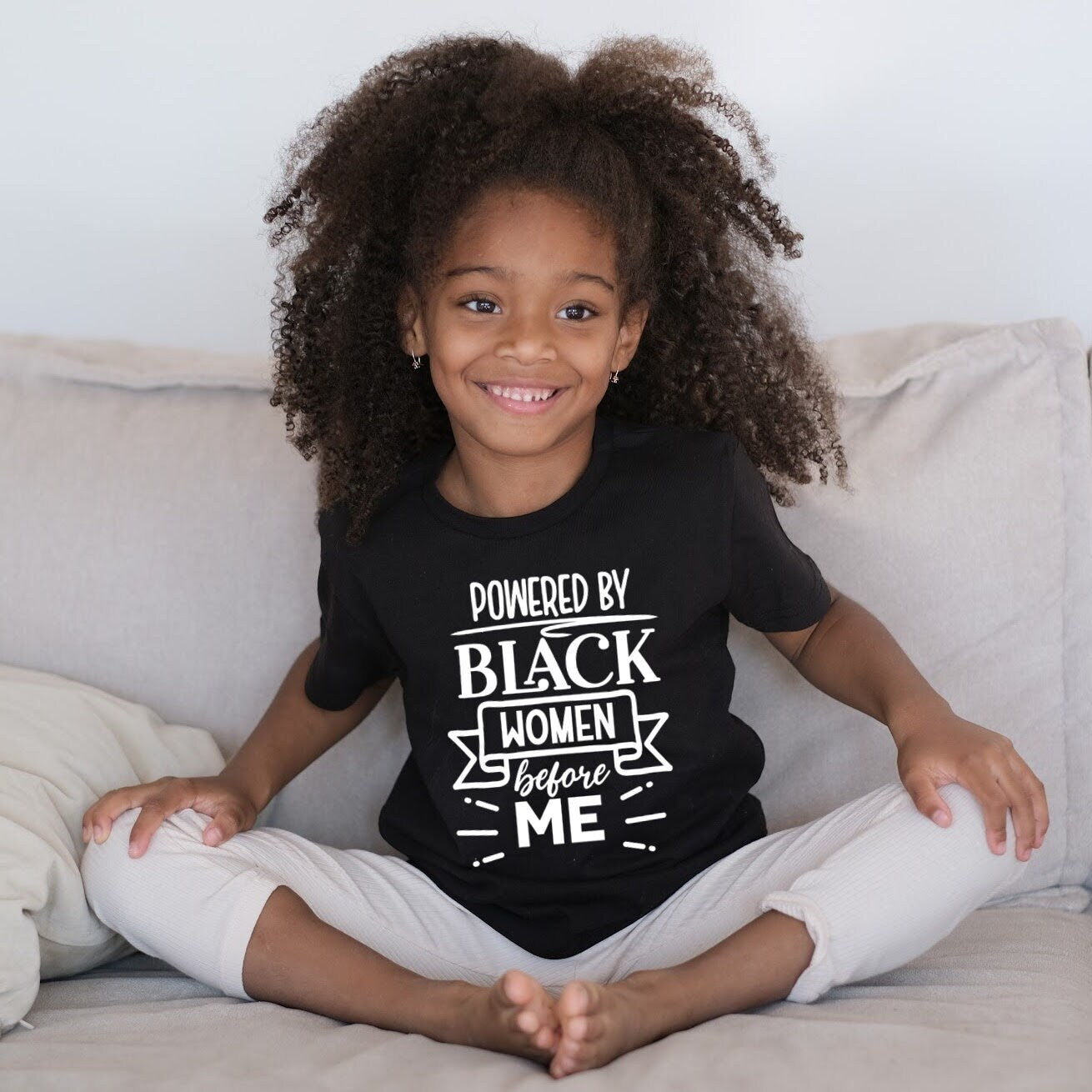 Powered By Black Women Before Me T-Shirt