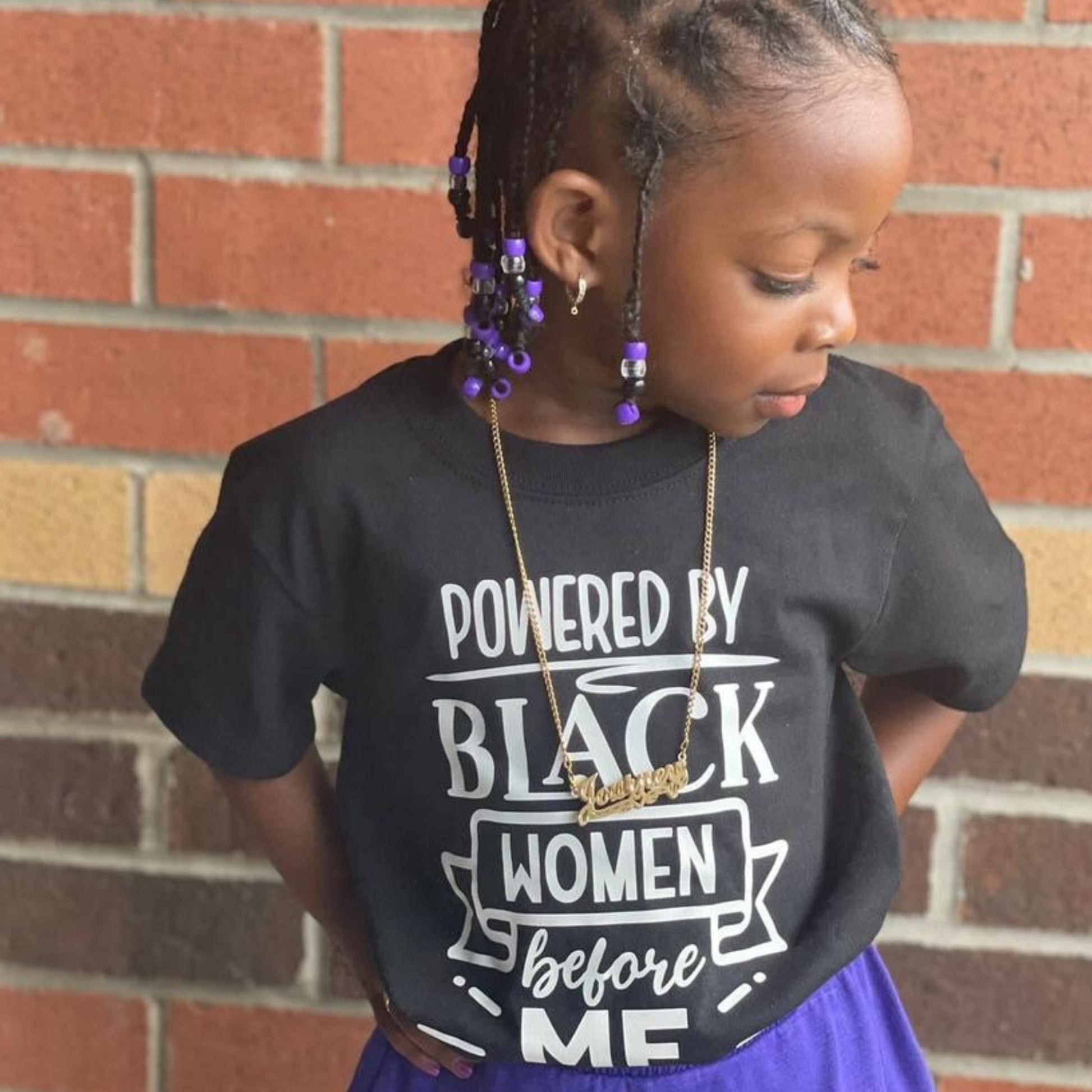 Powered By Black Women Before Me T-Shirt